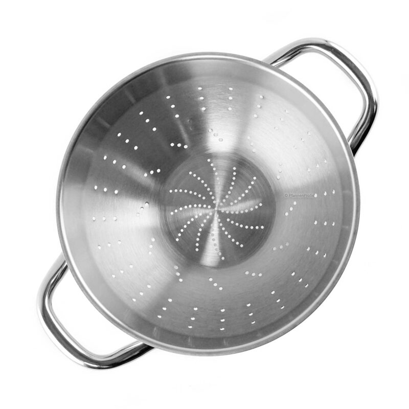 equamo 22cm Stainless Steel Chef Line Colander – Durable Strainer - Image 3