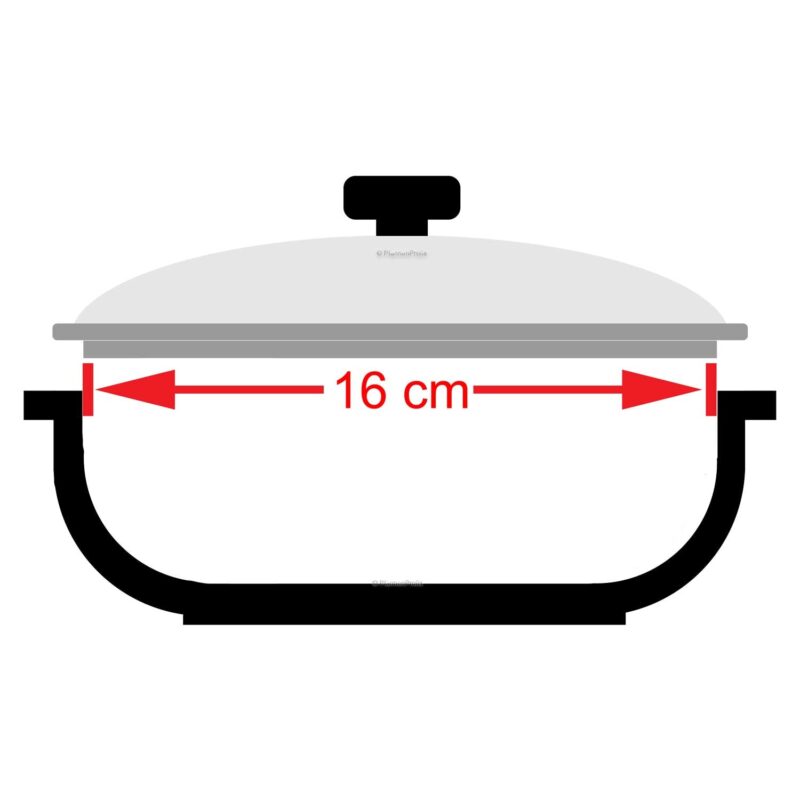 equamo 16cm Stainless Steel Cookware Lid – Durable & Versatile - Image 2