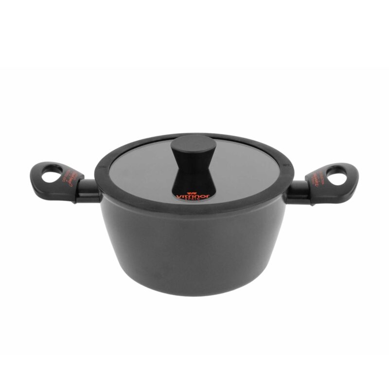 equamo 20cm Enamel Steel Non-Stick Pot – 3.3L Chef Collection