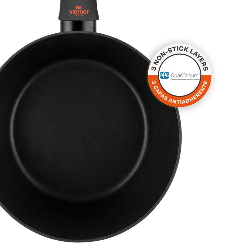 equamo 16cm Enamel Steel Saucepan with Lid – 1.4L Non-Stick - Image 4