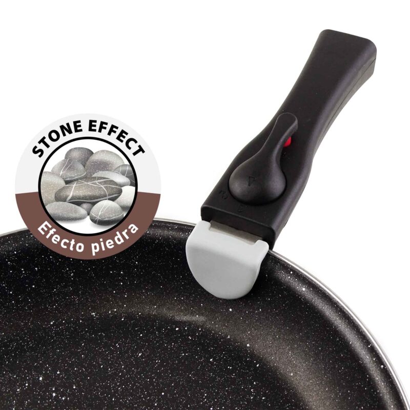 Equamo Click&Space Space-Saving Pan/Pot Set with Removable Handle - Image 4