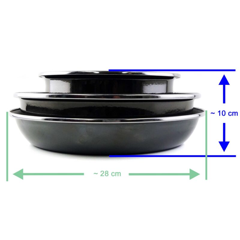 Equamo Click&Space Space-Saving Pan/Pot Set with Removable Handle - Image 5