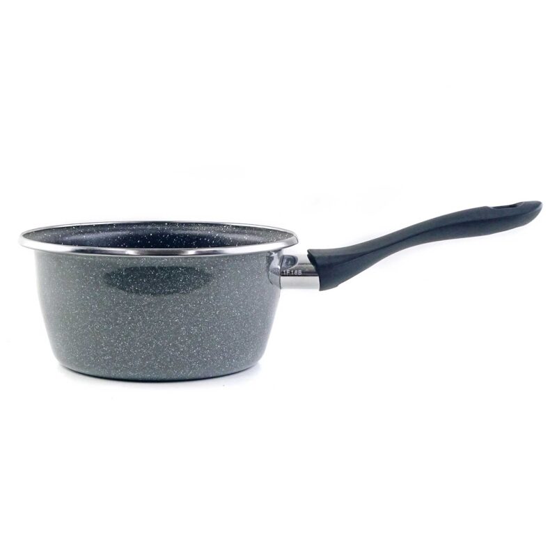 equamo 16cm Enamel Steel Saucepan – 1.4L Non-Stick - Image 3