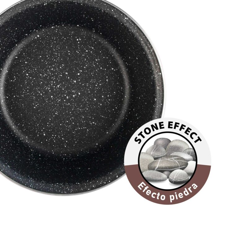 equamo 14cm Enamel Steel Saucepan – 1L Non-Stick - Image 3