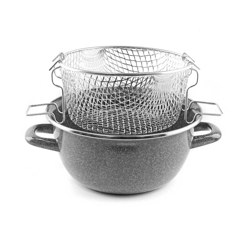 Equamo 20cm K2 Deep Fryer - Steel-Enameled