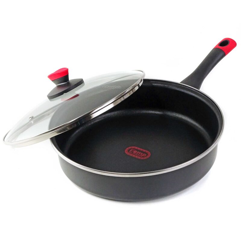 Equamo 28cm Kilauea Braiser Pan with Lid - Steel-Enameled Nonstick iTemp Technology