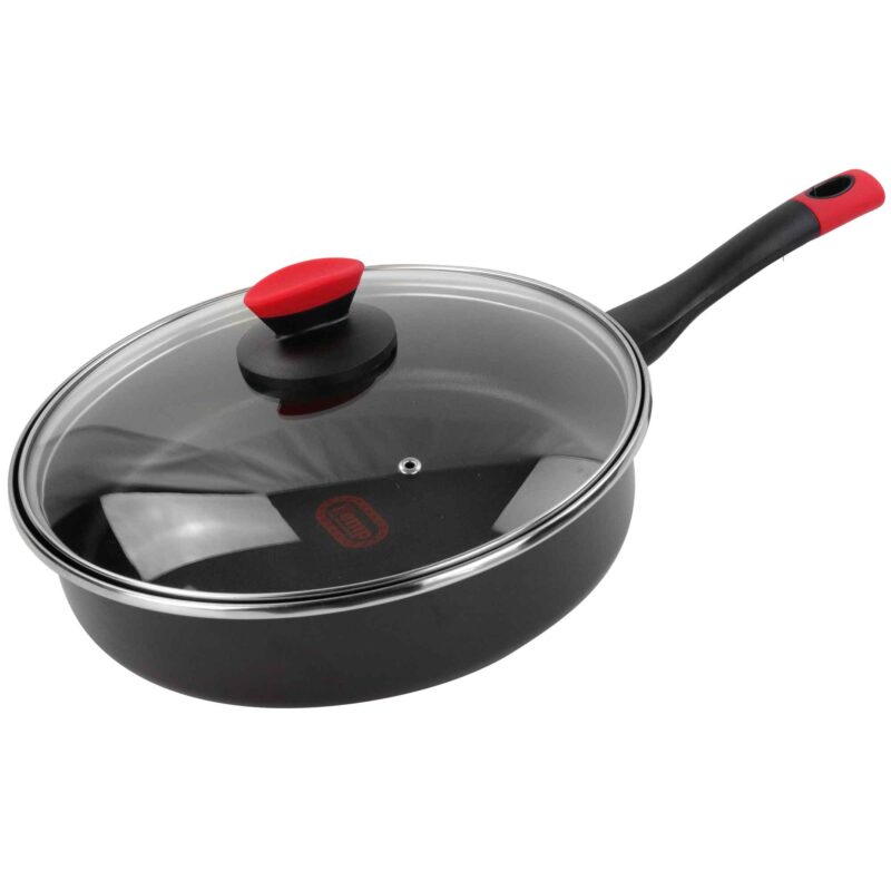 Equamo 28cm Kilauea Braiser Pan with Lid - Steel-Enameled Nonstick iTemp Technology - Image 7