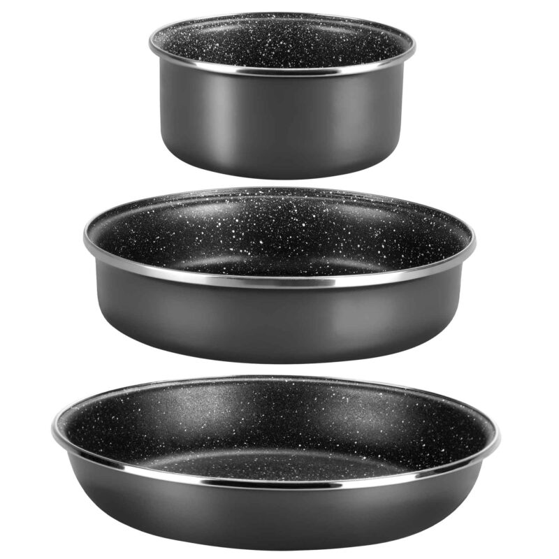 Equamo Click&Space Space-Saving Pan/Pot Set with Removable Handle - Image 6