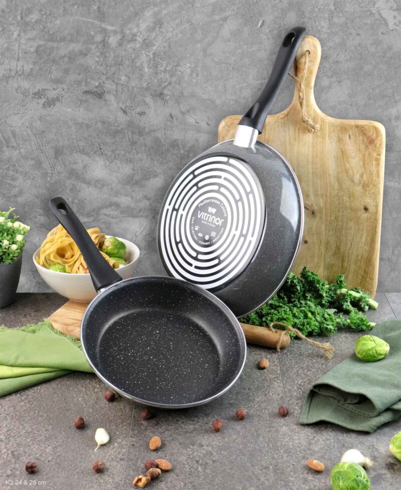 Equamo 28cm K2 Frying Pan - Steel-Enameled Nonstick - Image 6